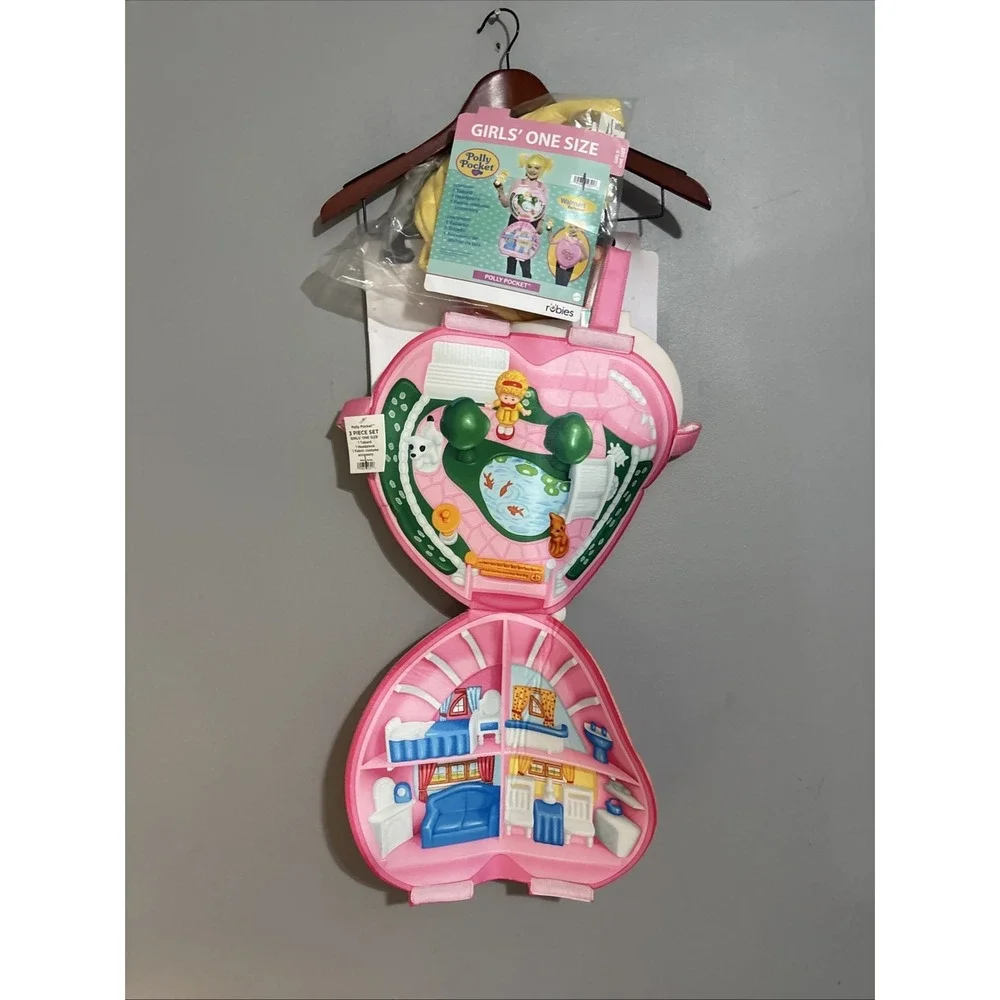 Polly Pocket 3 Piece Set Girls One Size Halloween Costume Rubies - Picture 2 of 4